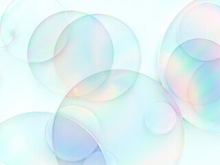 Leinwandbilder - Beauty fashion crystal glass bokeh background for cosmetic product display. 3d rendering. top view.