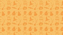 Halloween Background Video With Orange Color