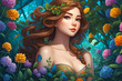 © MP photo lab - woman with flowers