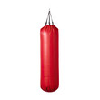 © AkuAku - Red punching bag in studio isolated on transparent background