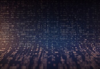 Background of binary code symbols showing programming codes