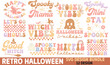 © Trendy CraftSVG  - Halloween, Retro Halloween Svg Design, Retro Halloween, Halloween svg design, happy halloween, spooky season