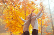© Alliance - happy stylish couple in park rejoicing