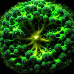 Fractal image with broccoli.