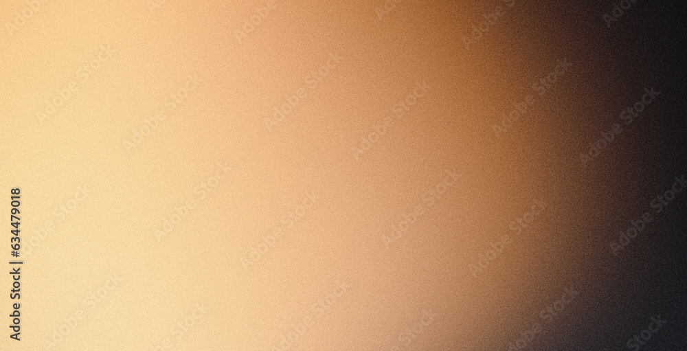 Beige brown yellow black grainy gradient background dark noise texture ...
