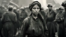Honoring Labor Day/ Labour Day Heritage: Early 20th Century Factory Worker, Lady In Coal Mines/ Steel Factories