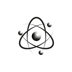 Atom icon. Molecule symbol or atom symbol. Vector illustration. EPS 10.