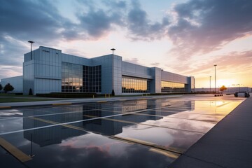 Logistics Facility at Sunrise, Generative AI