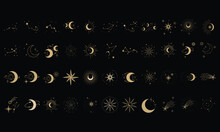 Moon And Star Set Ornament