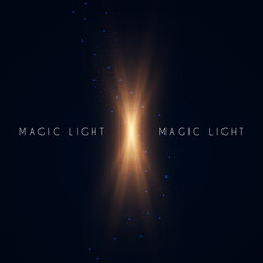 Wall Mural - magic and mystery light effect. sacred isoteric glow. cosmos, star and space transparent design.