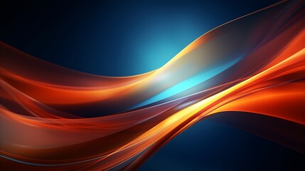 Poster - Generative AI : Modern abstract high speed light effect. Abstract background with curved beams of light. Technology futuristic dynamic motion. Movement pattern for banner or poster design background c