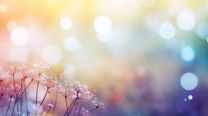 Aufkleber - Generative AI : Blurred nature, abstract bokeh background.Summer holiday concept.
