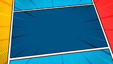 Comic Frame Background With Zoom Effect