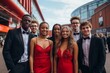 © Shooting Star Std - Students Striking A Pose On The Red Carpet, Generative AI