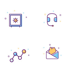 set of icons for business 