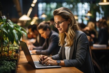 Team of developers collaborating on a software project  - stock photography concepts