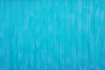 Wall Mural - cyan blue wooden wall paneling background