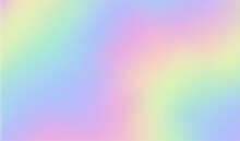 Purple Background. Holograph Texture. Iridescent Effect. Holographic Backdrop. Rainbow Bright Gradient. Cute Dreamy Pattern. Pink Blue Halographic Color Paper. Mirror Patern. Vector Illustration