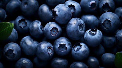 Wall Mural - Background of fresh blueberries