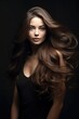 Stunning Long-haired Woman. A fictional character created by Generated AI