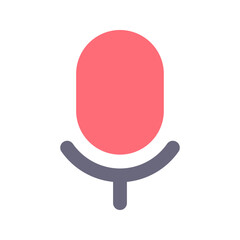 Poster - microphone flat icon