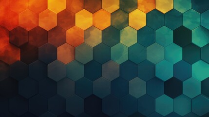 Poster - Abstract Background with Hexagons.