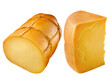 composição com queijos provolone isolado em fundo transparente