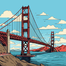 golden-gate-bridge-art-free-stock-photo-public-domain-pictures