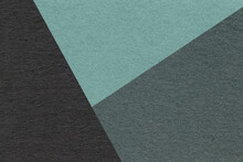 Texture Of Craft Black, Cyan And Teal Shade Color Paper Background, Macro. Vintage Abstract Cardboard