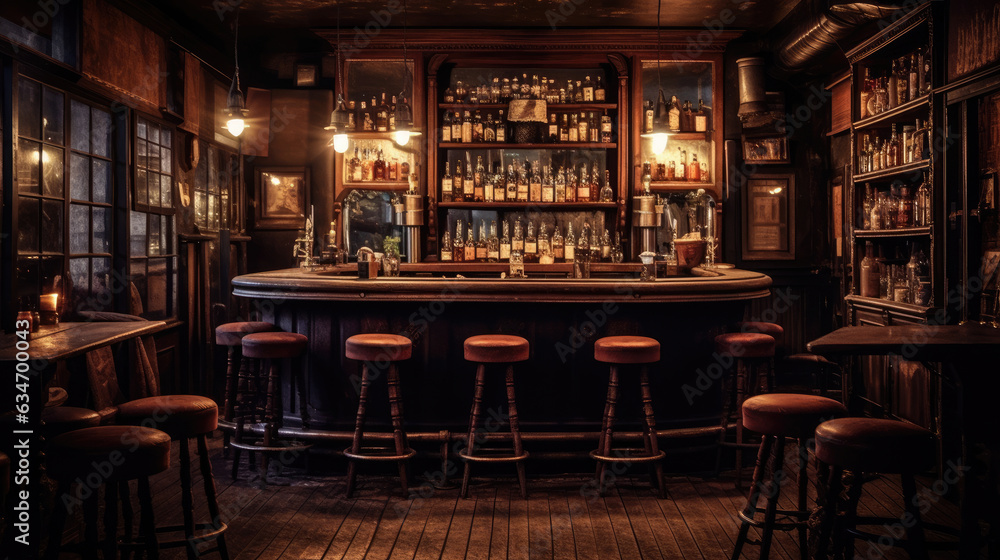 Modern bar interior. Stock Photo | Adobe Stock