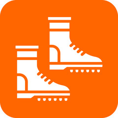 Poster - Vector Design Farming Boots Icon Style