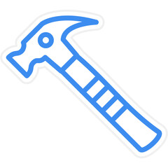 Wall Mural - Vector Design Hammer Icon Style