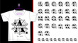 Halloween Split Monogram Letter Set A-Z Designs Vector, Halloween Split Alphabet, Halloween Split Font Vector Design