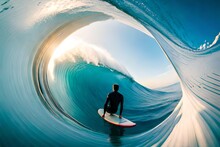 Surfer On The Wave