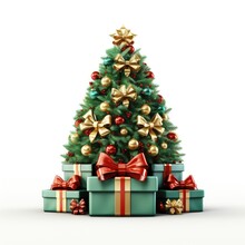 3D graphic christmas holiday scene background
