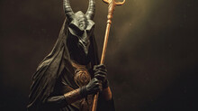 Ancient Egyptian God Of Death And The World Of The Dead, The Terrible Anubis. Fantasy Character Of Egypt. Generative Ai