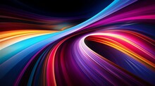 Bright Background With Colorful Lines