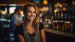 © EmmaStock - smart female bartender serving craft beer at the bar