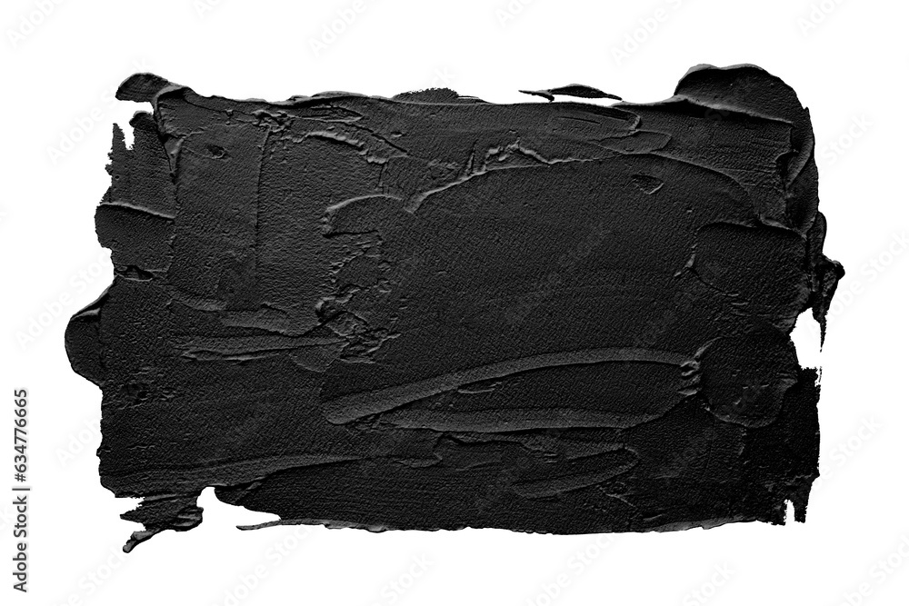 Putty Texture Photo Frame PNG Modelling Clay putty smear painting frame blot. Abstract black ...