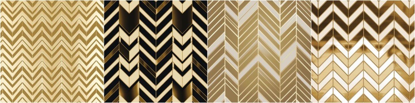 Gold Chevron Design Perfect for adding elegance and style to any project or surface. Suitable for use in various applications such as wallpaper, fabrics, packaging design, etc.