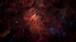 Orange dark galaxy nebulae and stars in space. Alien mystical shining nebula in shiny starry night. artistic concept 3D illustration backdrop for space exploration and science fiction.