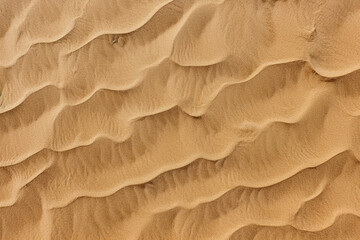  Top view sand background.Generative Ai.