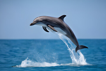 dolphin jumping out of water