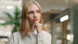 © Yuliia - Pensive Caucasian girl 20s businesswoman thoughtful woman female entrepreneur office manager employee lady thinking deep thought search decision solve business problem create idea think brainstorming