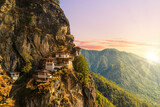 Fototapeta  - Taktshang Goemba or Tigers Nest Monastery in Paro, Bhutan
