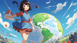 © Demencial Studies - empowered girl scout travels the world