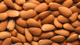 Un gros plan sur plusieurs amandes.