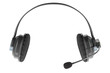 Headset with microphone, 3D rendering isolated on transparent background