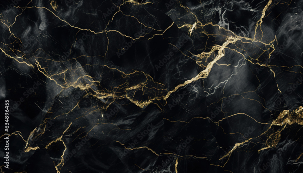 black marble with yellow gold veins luxury background texture pattern ...