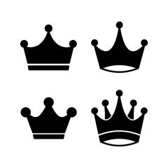 Wall Mural - Crown Icon vector. Crown symbol for web site design,